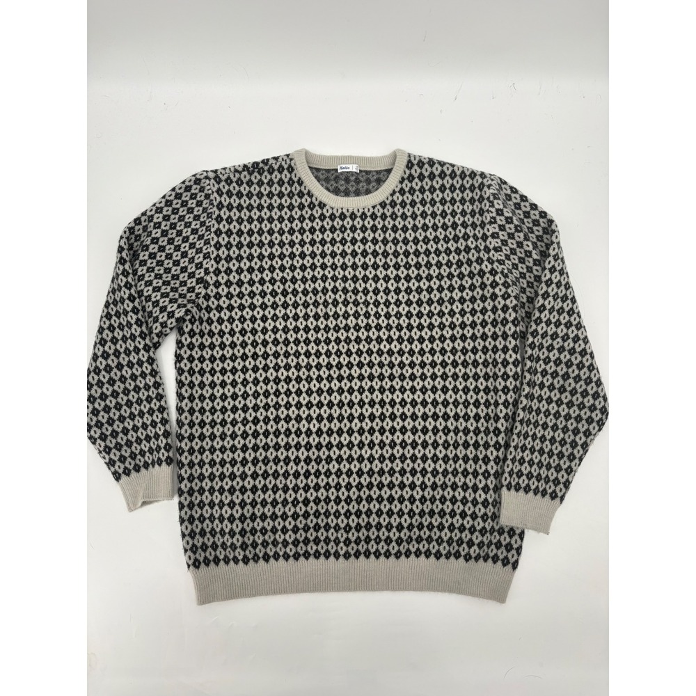 Katin Black and White Argyle Sweatshirt